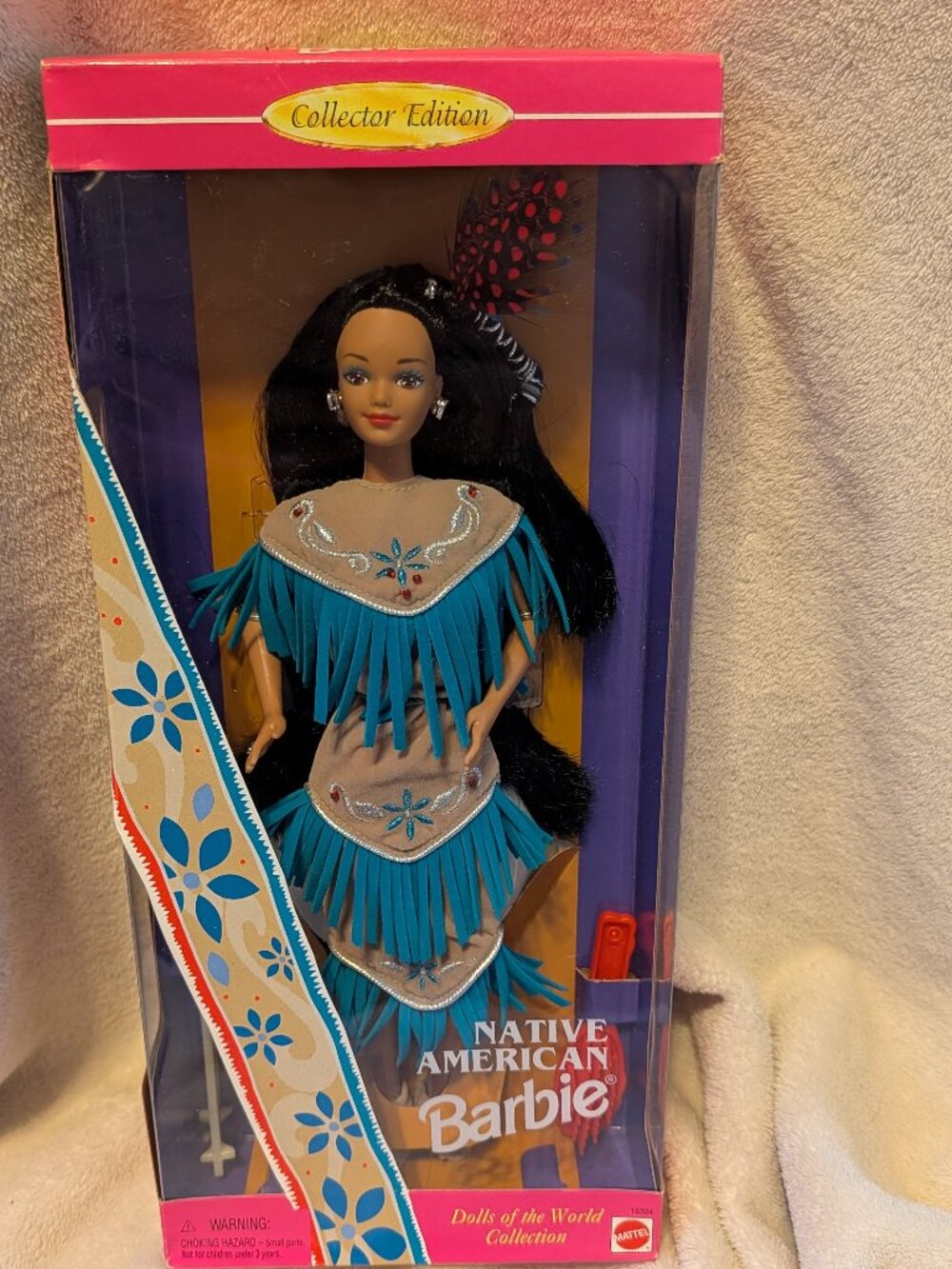 NIB 1993 Second Edition Dolls of the World Native American Barbie #11609
